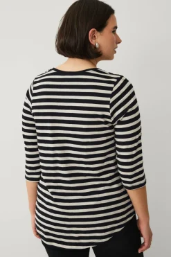 Ellos Plus collection Langermet topp med rund hals