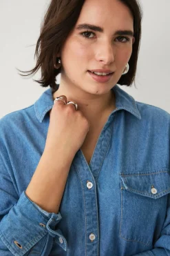 Ellos Plus collection Lang denimskjorte