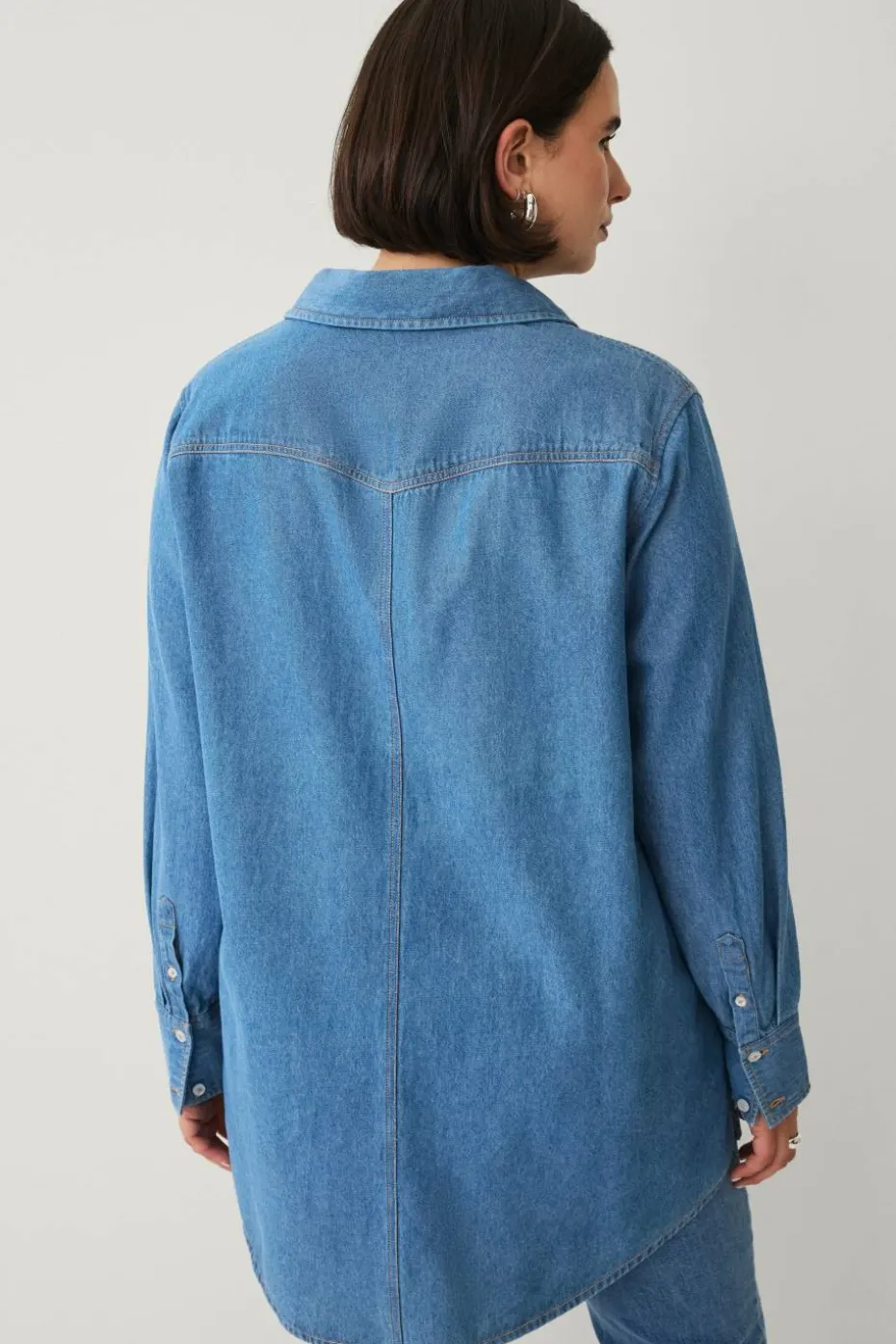 Ellos Plus collection Lang denimskjorte