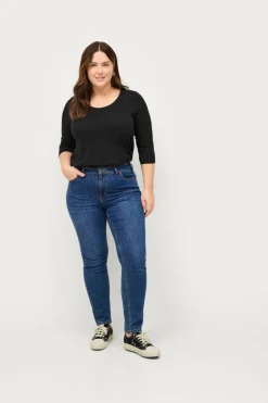 Ellos Plus collection Langermet topp med rund hals