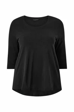 Ellos Plus collection Langermet topp med rund hals