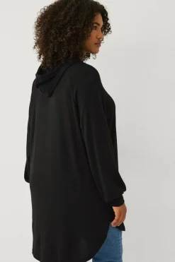 Ellos Plus collection Lang genser med hettegenser