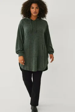 Ellos Plus collection Lang genser med hettegenser
