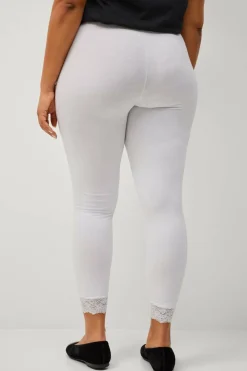 Ellos Plus collection Leggings med blondekant