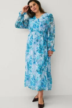 Ellos Plus collection Maxikjole i chiffon