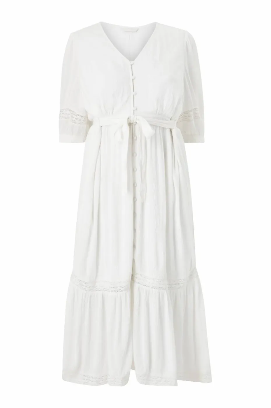 Ellos Plus collection Maxikjole med blondedetaljer