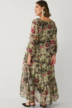 Ellos Plus collection Maxikjole i chiffon
