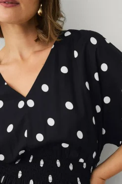 Ellos Plus collection Maxikjole med smockdetalj