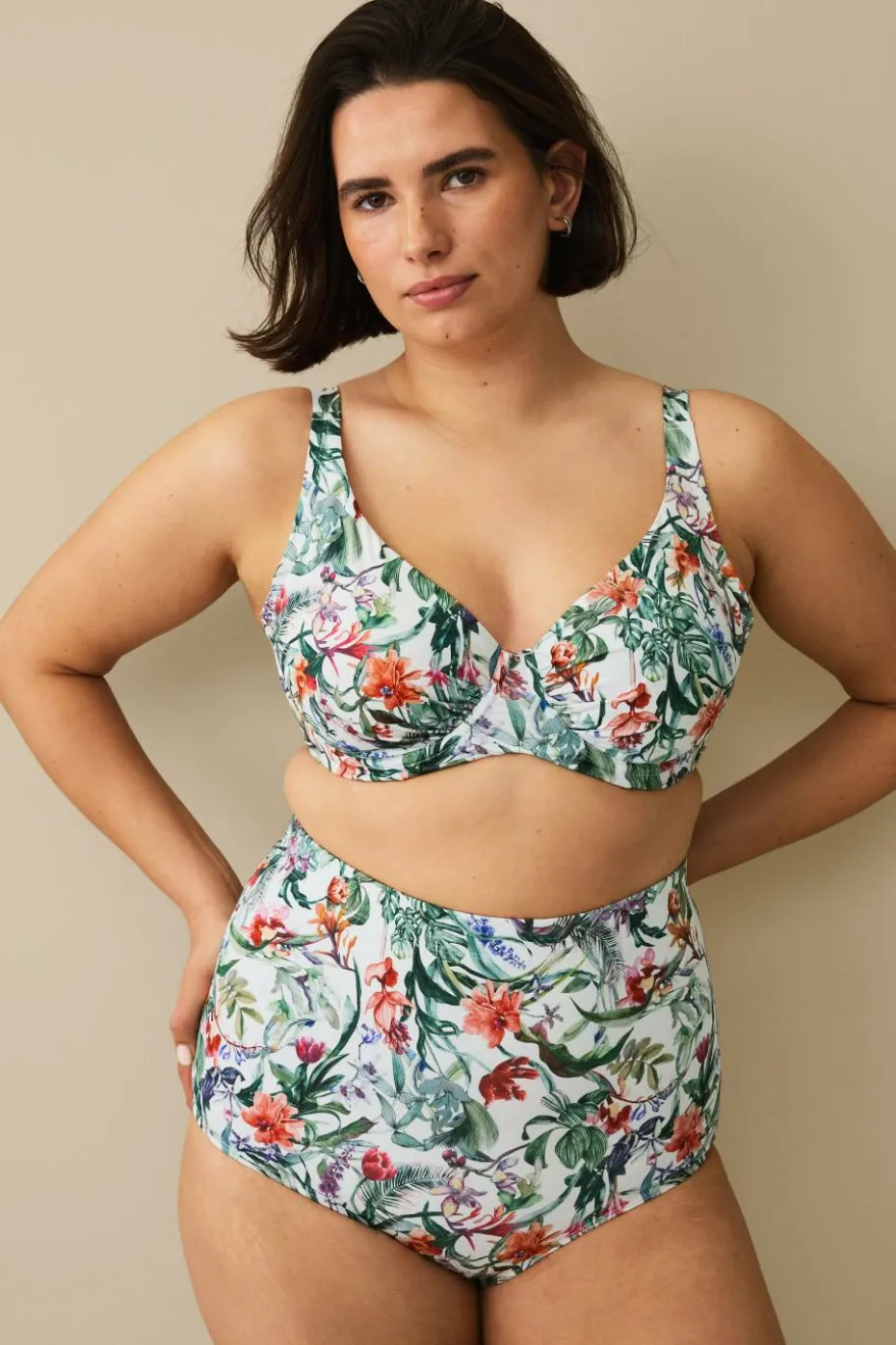 Ellos Plus collection Maxi-bikinitruse med høy midje