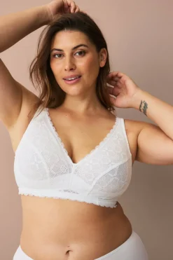 Ellos Plus collection Myk BH med blondedetaljer
