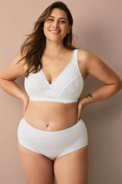 Ellos Plus collection Myk BH med blondedetaljer