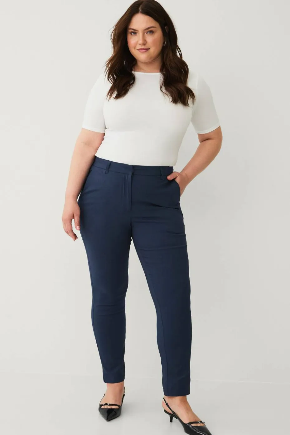Ellos Plus collection Rett bukse med stretch