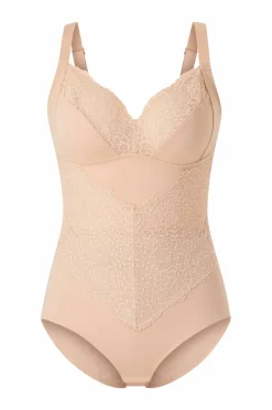 Ellos Plus collection Shapingbody med blondedetaljer - medium support
