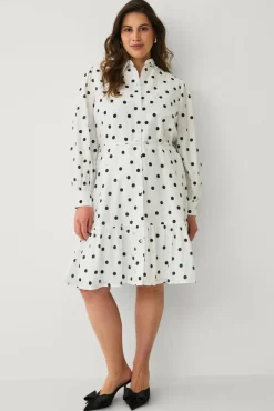 Ellos Plus collection Skjortekjole med volang