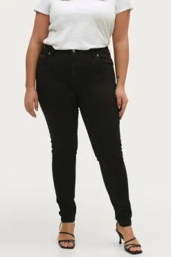 Ellos Plus collection Smale stretchjeans med høy midje