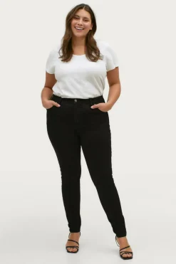 Ellos Plus collection Smale stretchjeans med høy midje