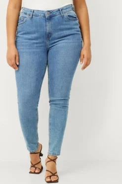 Ellos Plus collection Smale stretchjeans med høy midje
