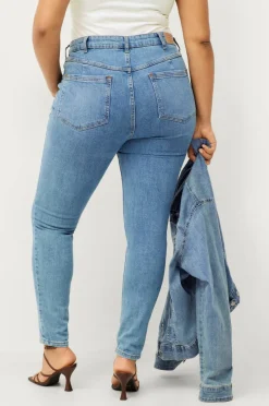 Ellos Plus collection Smale stretchjeans med høy midje