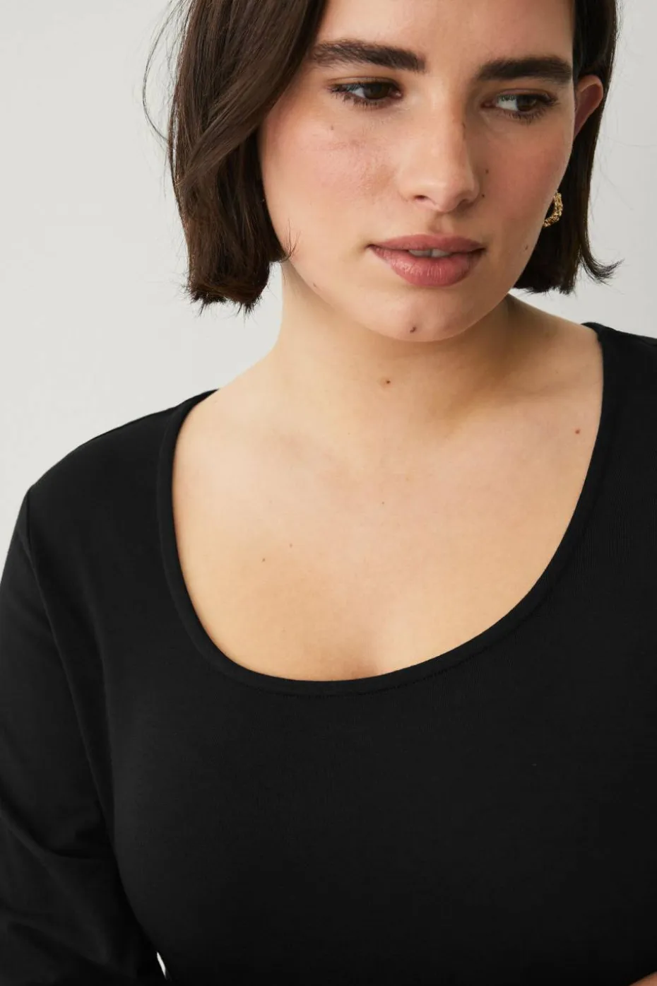 Ellos Plus collection Soft tunika i viskosestrikk