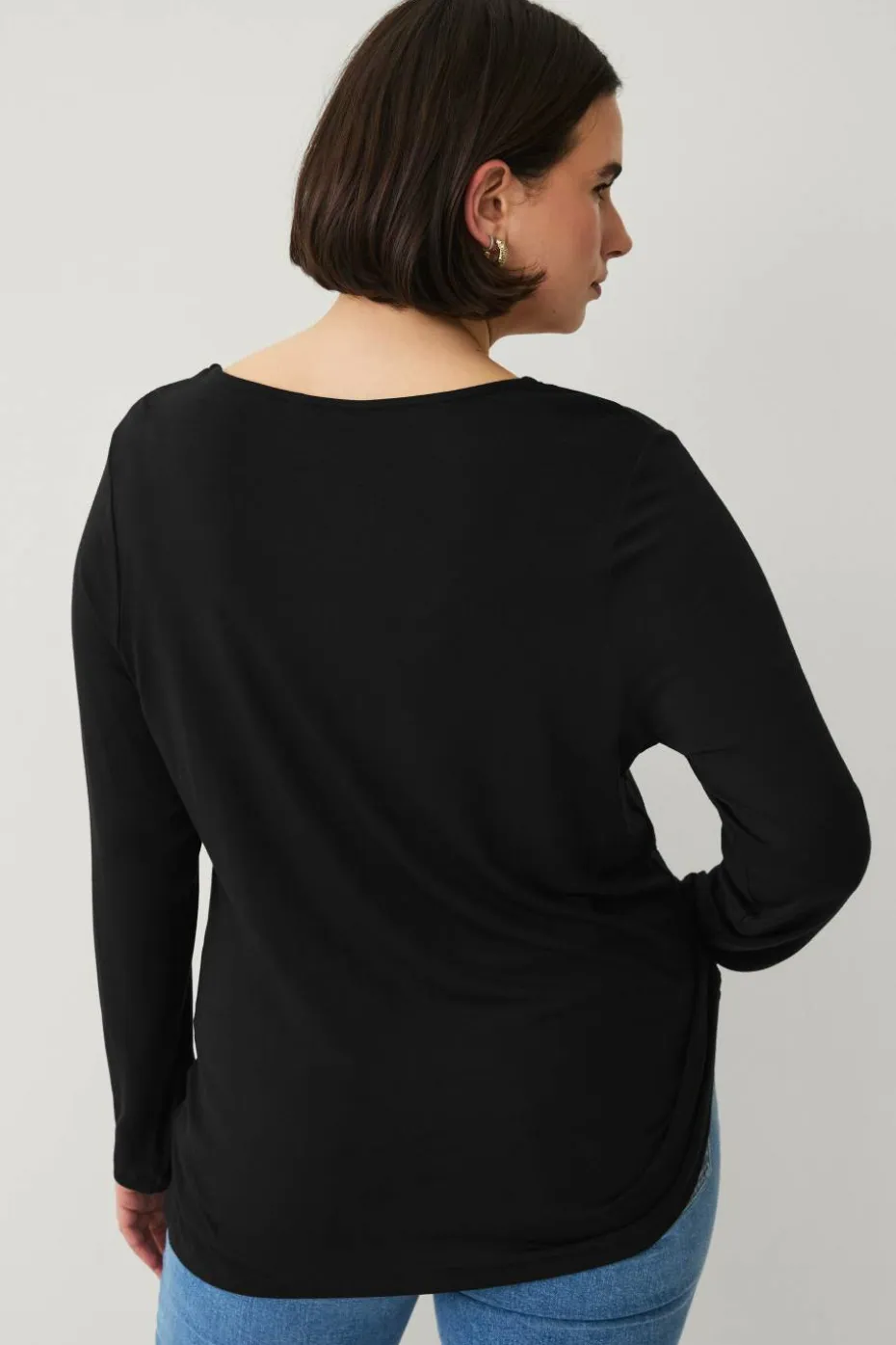 Ellos Plus collection Soft tunika i viskosestrikk