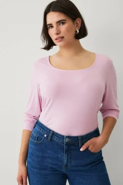 Ellos Plus collection Soft tunika i viskosestrikk