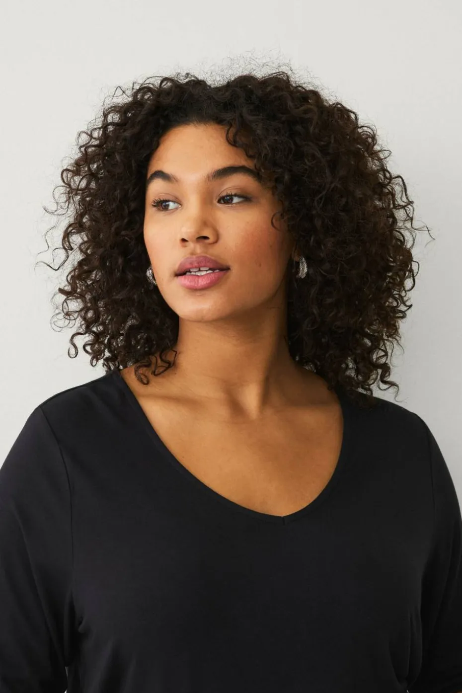 Ellos Plus collection Soft topp med v-hals