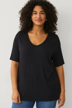 Ellos Plus collection Soft topp med v-hals