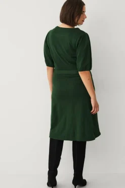 Ellos Plus collection Strikket kjole med kort erme