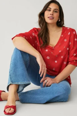 Ellos Plus collection Topp med bobleermer