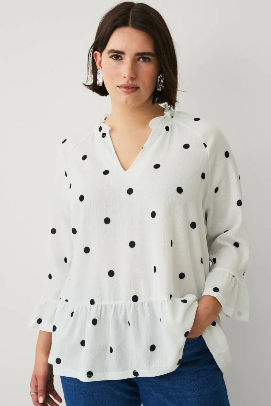 Ellos Plus collection Topp i strukturert jersey