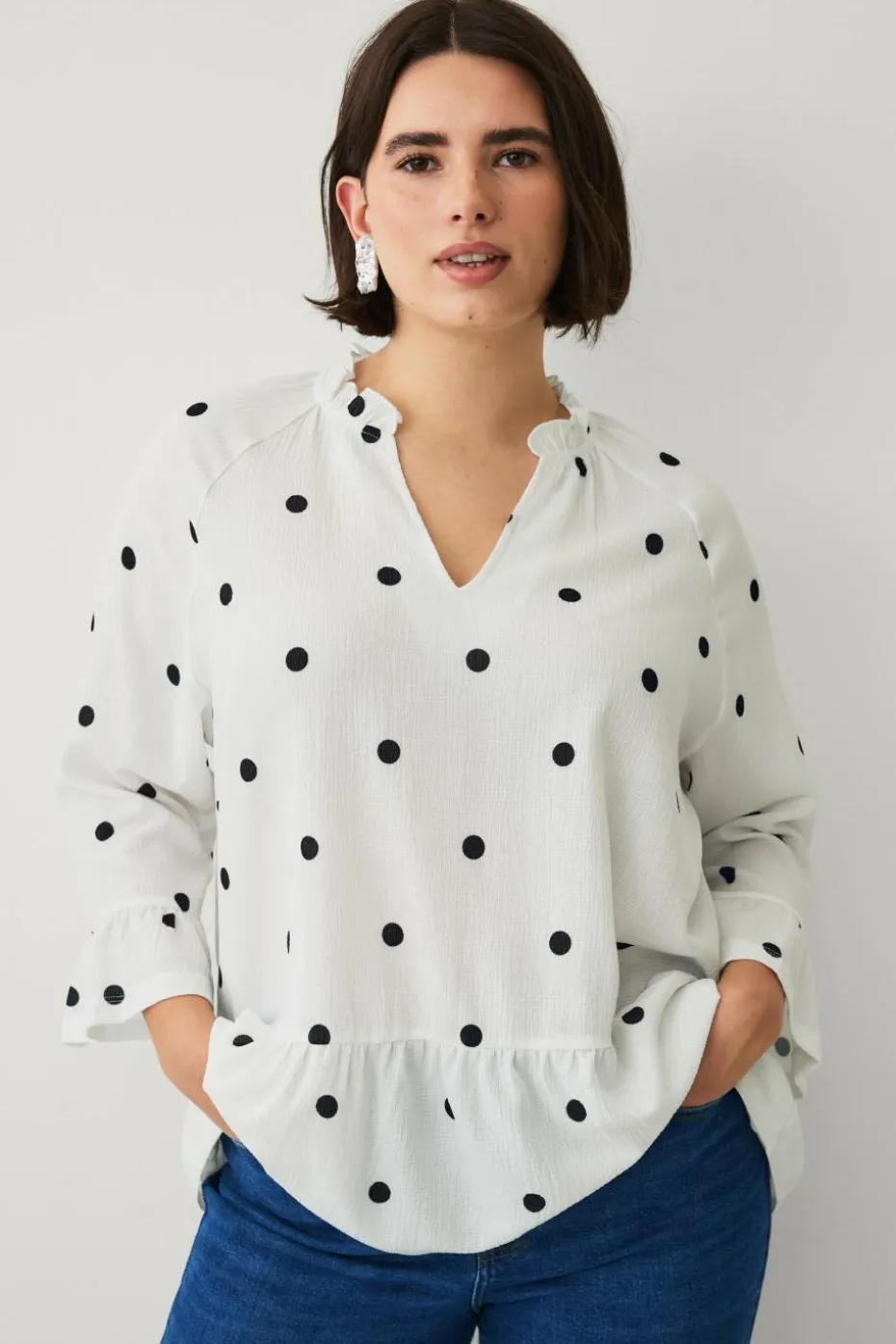 Ellos Plus collection Topp i strukturert jersey