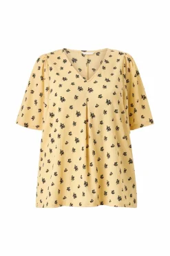Ellos Plus collection Topp med draperte volangermer
