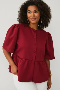 Ellos Plus collection Topp med peplum