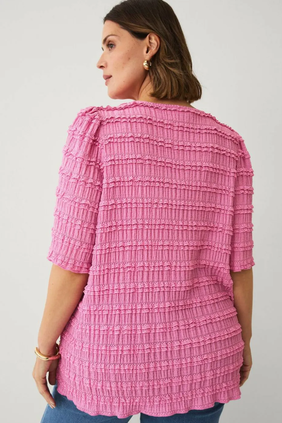 Ellos Plus collection Topp med blondedetaljer