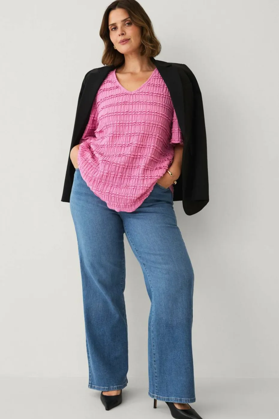 Ellos Plus collection Topp med blondedetaljer