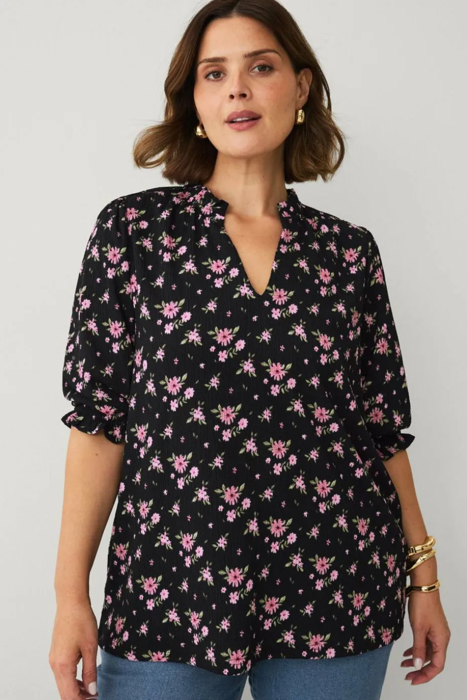 Ellos Plus collection Topp med puffermermer