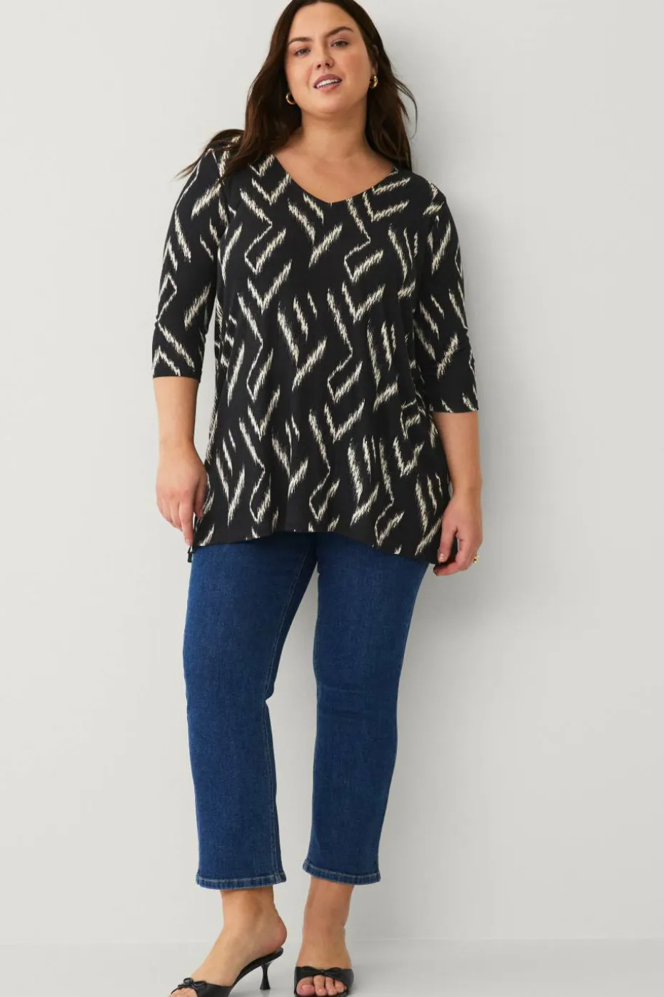 Ellos Plus collection Tunika med 3/4 lange ermer