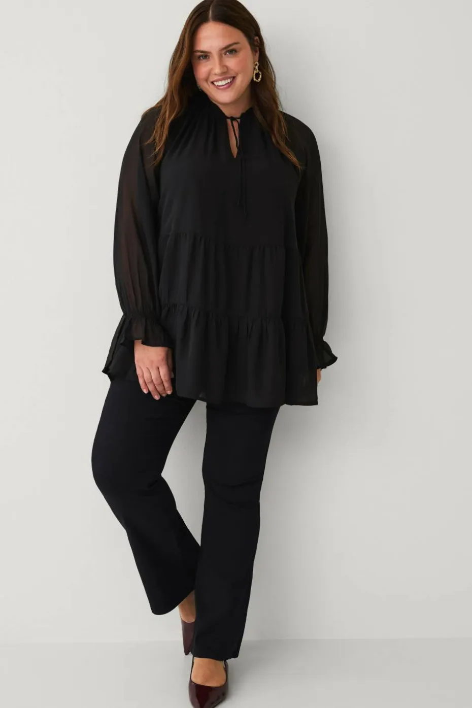 Ellos Plus collection Tunika med volanger