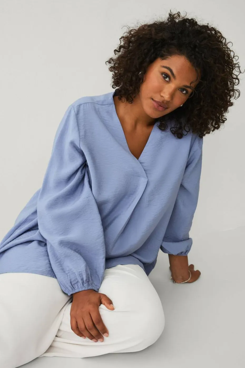 Ellos Plus collection Tunika med plissé detalj
