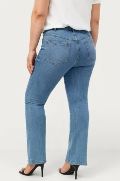 Ellos Plus collection Utsvingte stretchjeans med høy midje