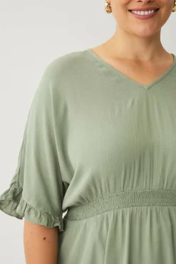 Ellos Plus collection Vevd tunika med v-hals