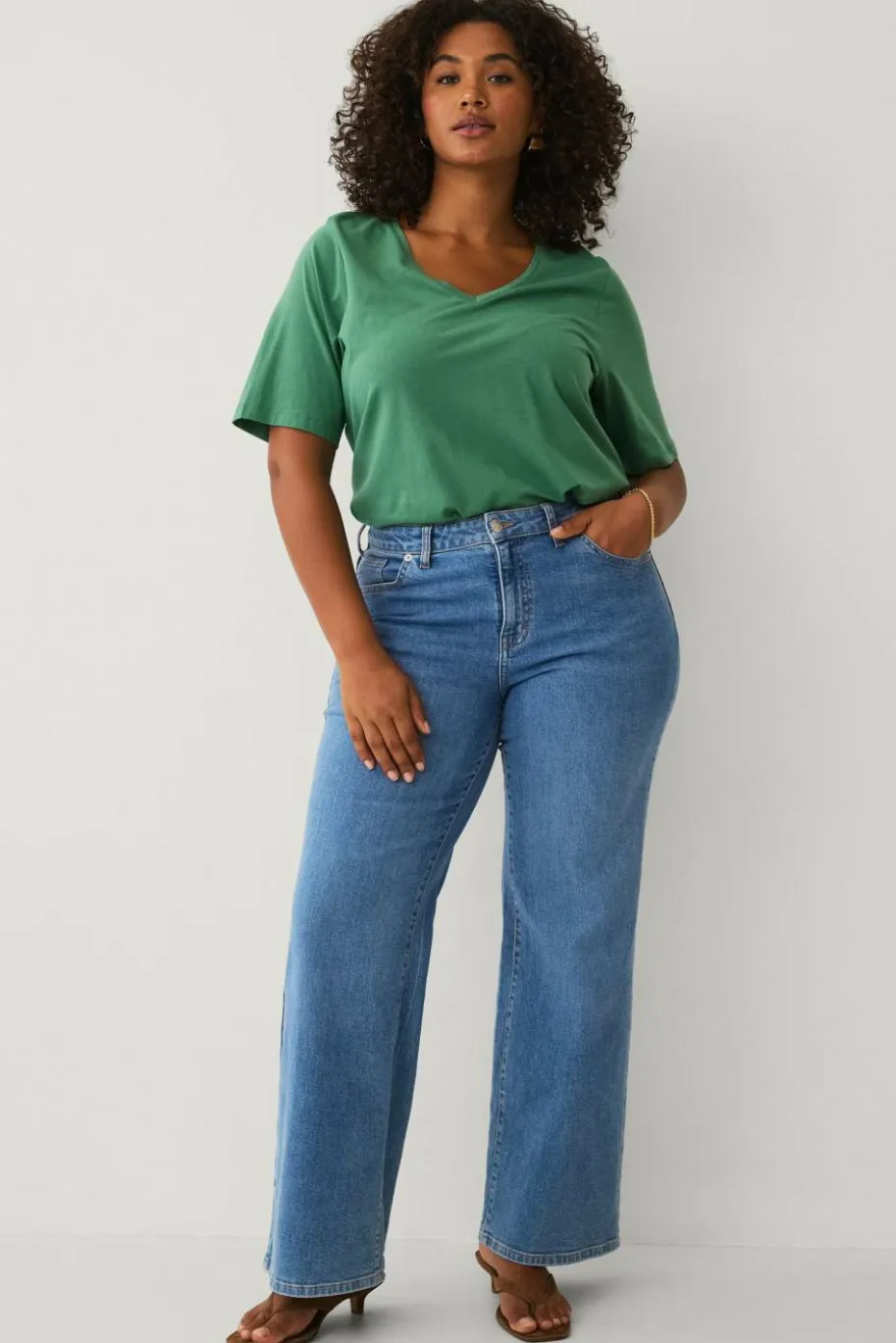 Ellos Plus collection V-formet topp