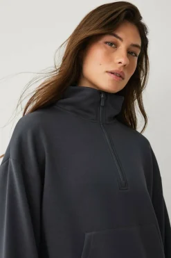 Ellos STUDIO Collegegenser Tech Sweat Halfzip