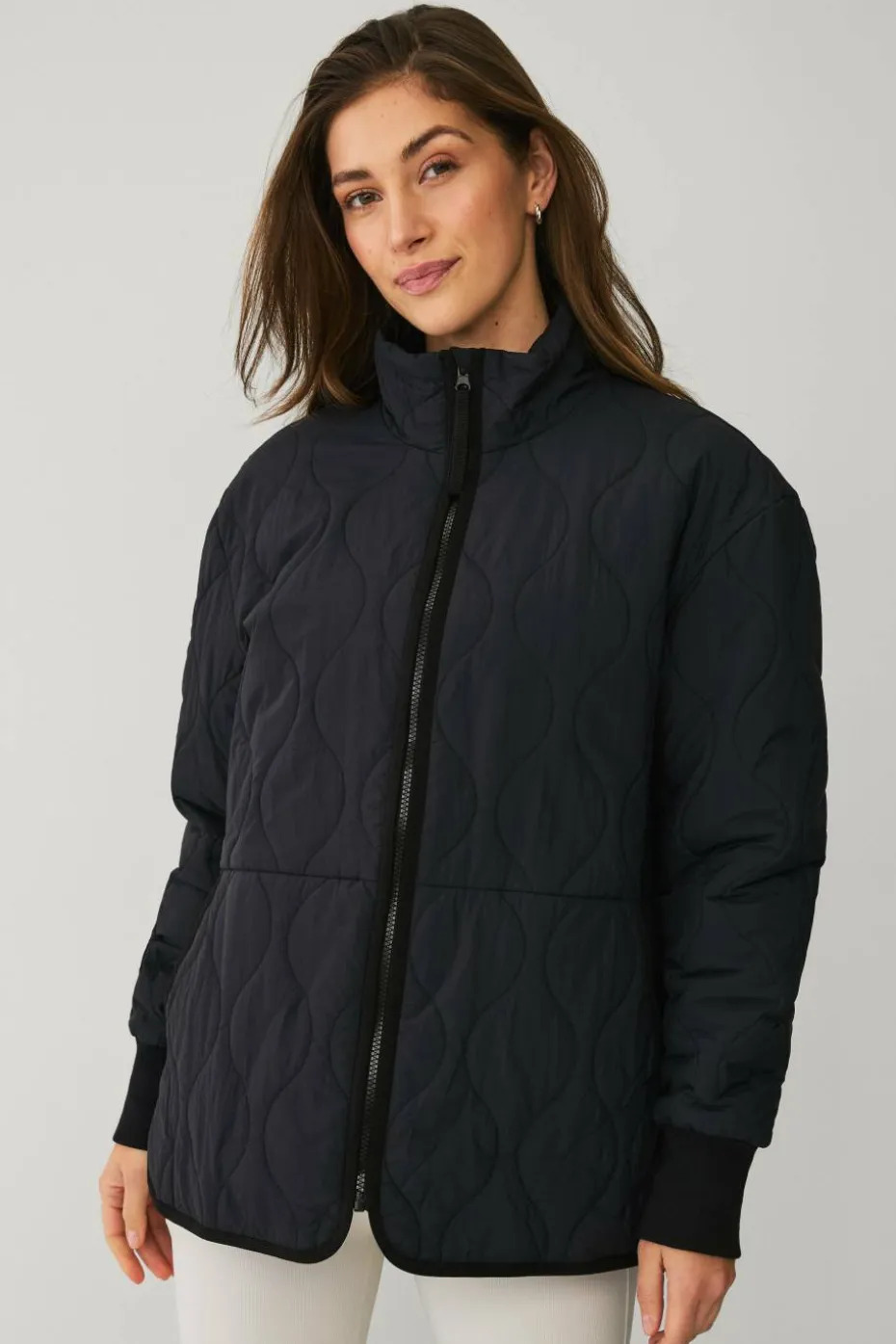 Ellos STUDIO Jakke Oversized Quilted Padded Jacket
