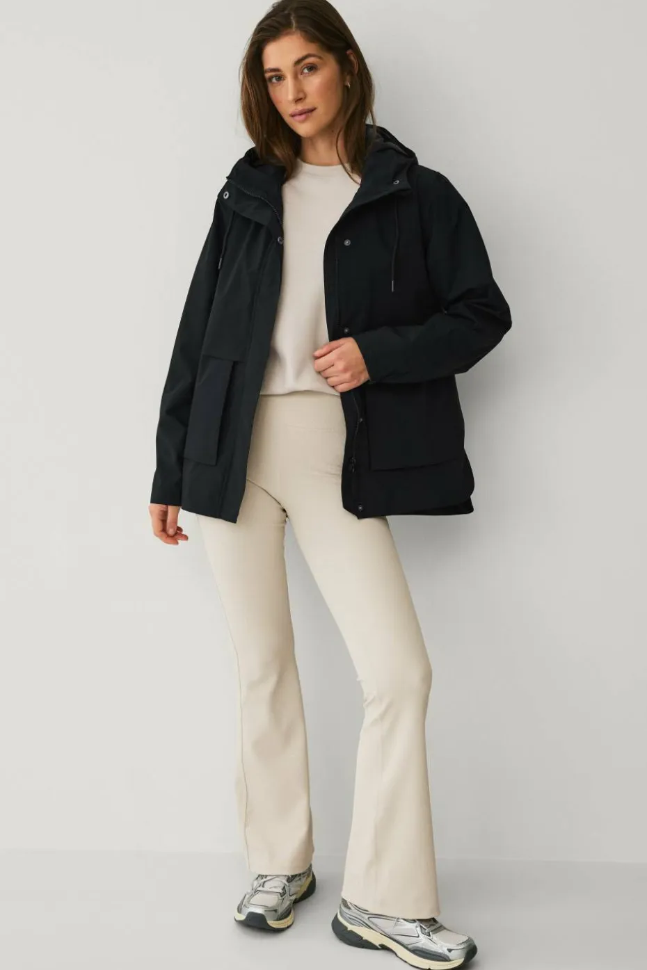 Ellos STUDIO Jakke WR Short Jacket W Hood
