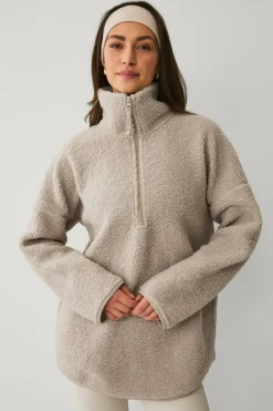 Ellos STUDIO Pullover Half Zip Pile Core