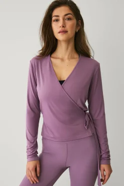 Ellos STUDIO Treningstopp Wrap Top Soft