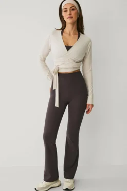 Ellos STUDIO Treningstopp Wrap Top Soft