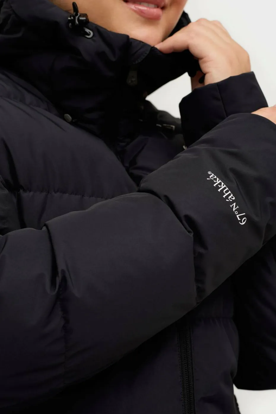 Áhkká Dun jakke Down Jacket w Hood