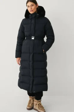 Áhkká Dunfrakk Gold Long Down Coat Matte